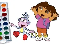 image Dora The Explorer Coloring Book