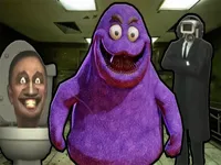 image Grimace Shake Escape Skibidi and Cameraman