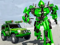 image US Police Car Real Robot Transform