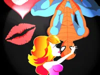 image Spiderman Kiss